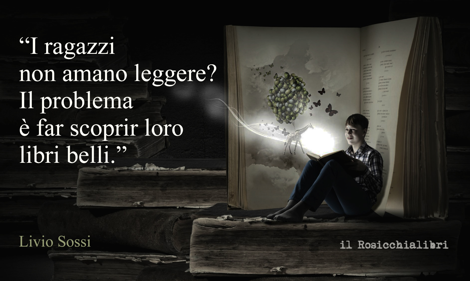 ragazzo legge libro che si accende_rosicchialibri
